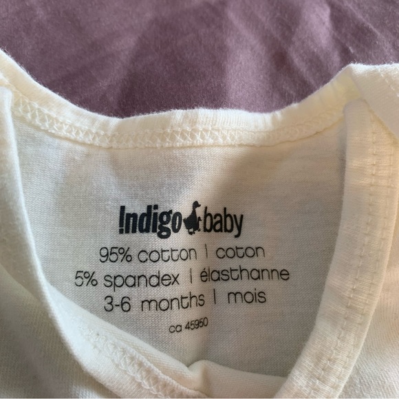 3-6 month Indigo Baby Bodysuit - Picture 2 of 2